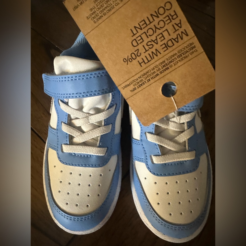 Nike Blue and White Kids Sneakers